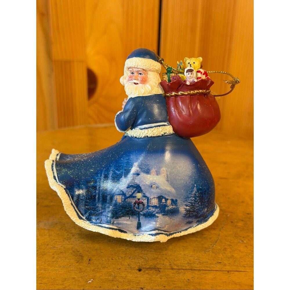 2003 Thomas Kinkade Old World Santa's Christmas Heirloom Ornament “holiday deliv